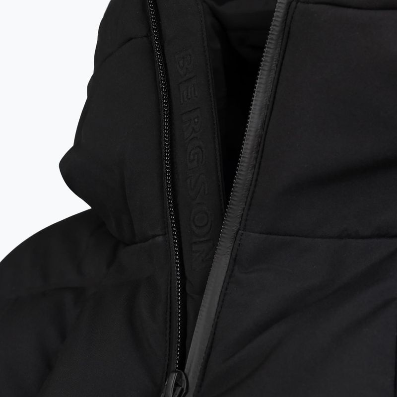 Płaszcz ocieplany damski BERGSON Snow Leopard Primaloft black 7