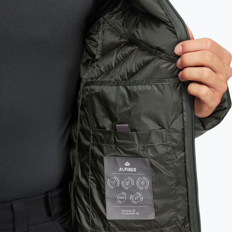 Kurtka puchowa męska Alpinus Pollux Pro khaki 5