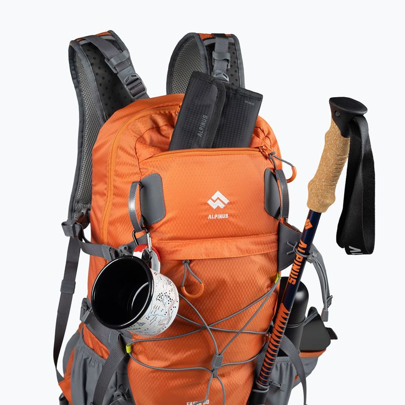 Plecak trekkingowy Alpinus Fatra 30 l pomarańczowy 3