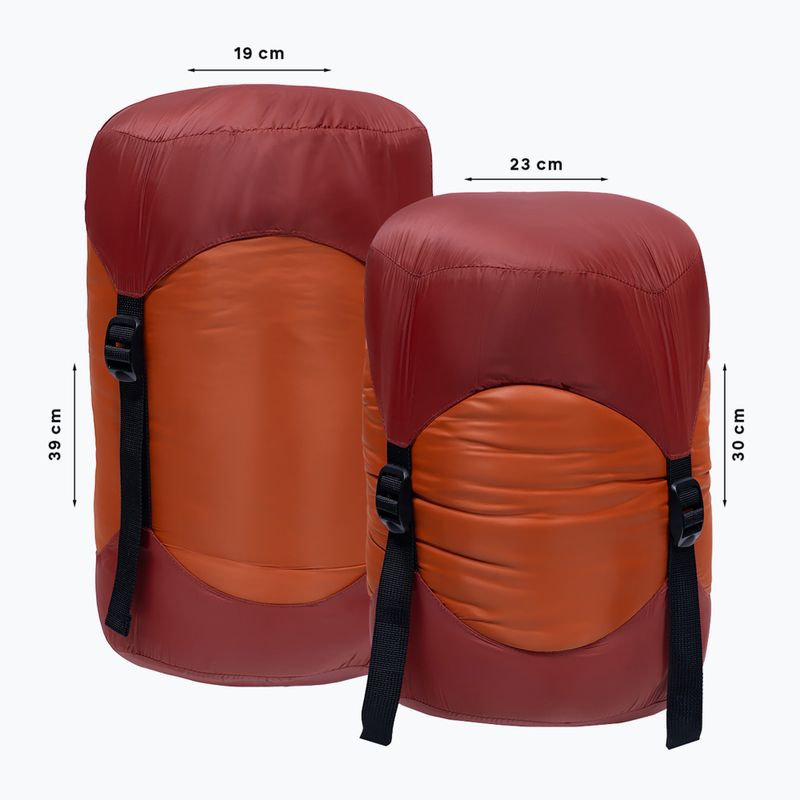 Śpiwór Alpinus Primalight Pro 1200 lewy pomarańczowy 8