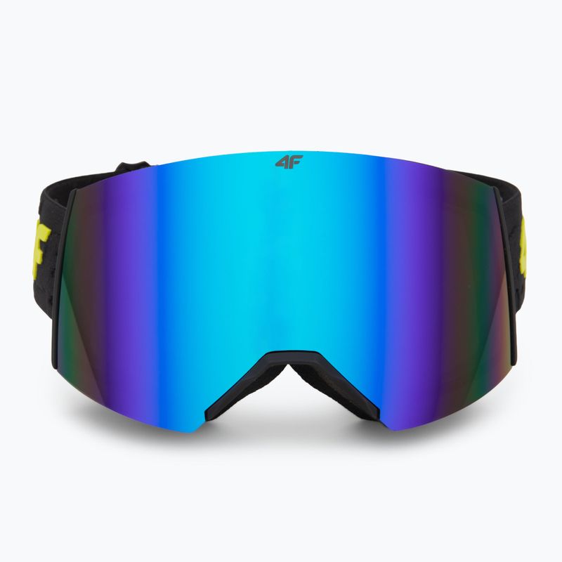 Gogle narciarskie dziecięce 4F M041 black/multicolor 2
