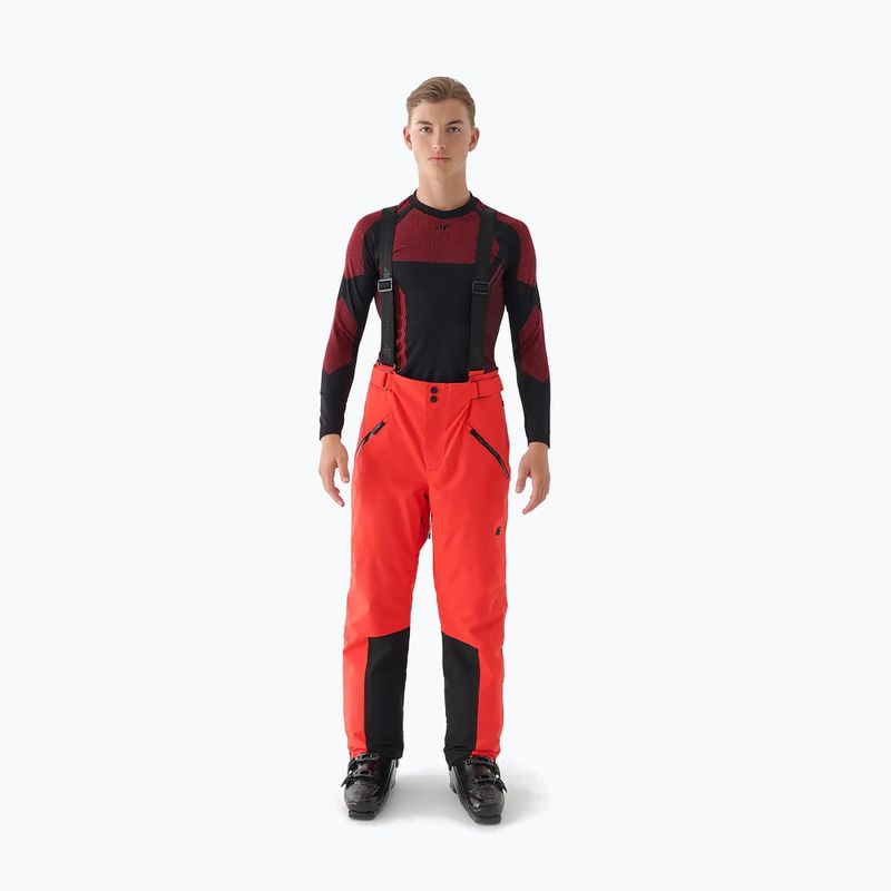 Spodnie narciarskie męskie 4F Fnk M0902 red 4