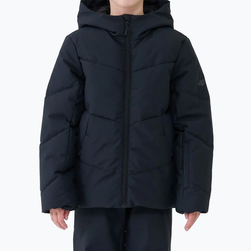 Kurtka narciarska dziecięca 4F F0819 deep black