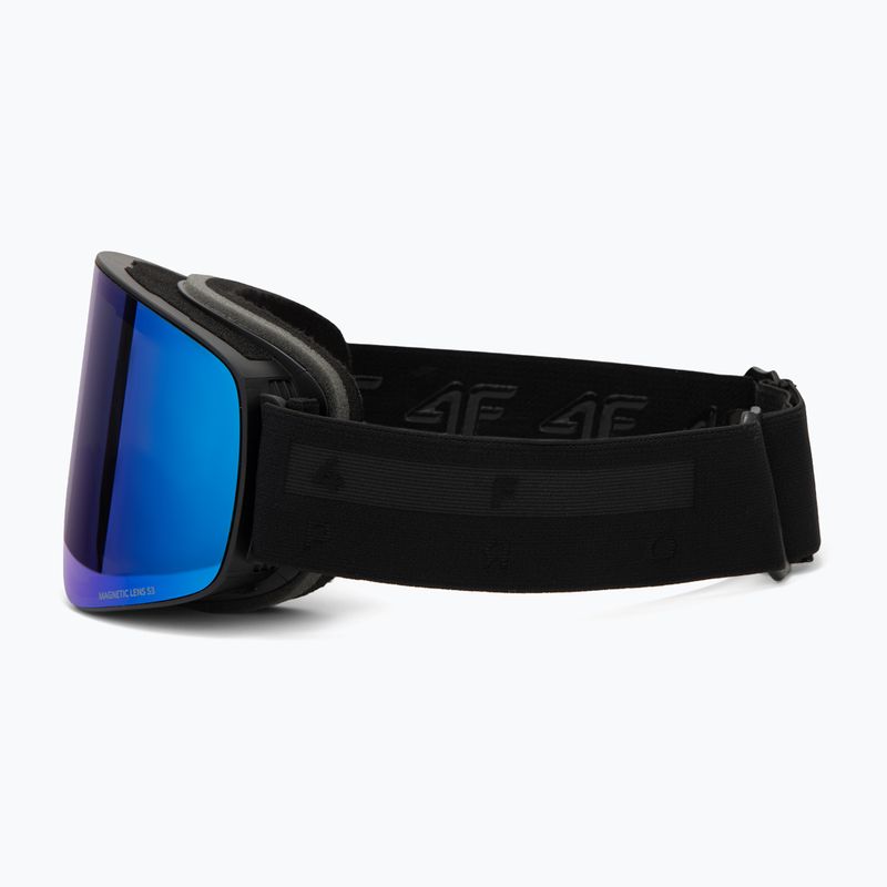 Gogle narciarskie 4F U065 deep black 4