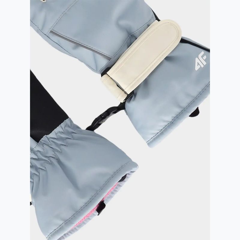 Rękawice narciarskie dziecięce 4F Fnk U200 light blue 2