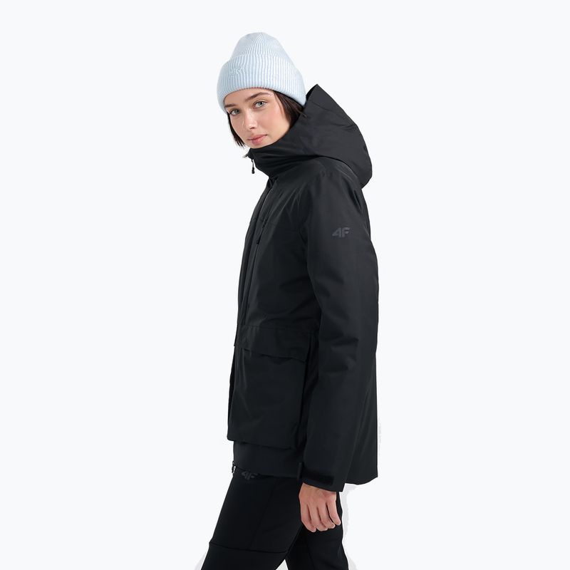 Kurtka narciarska damska 4F F0956 deep black 3