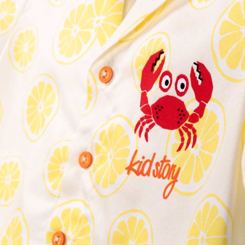 Komplet dziecięcy KID STORY Koszula i Spodenki lime paradise 9