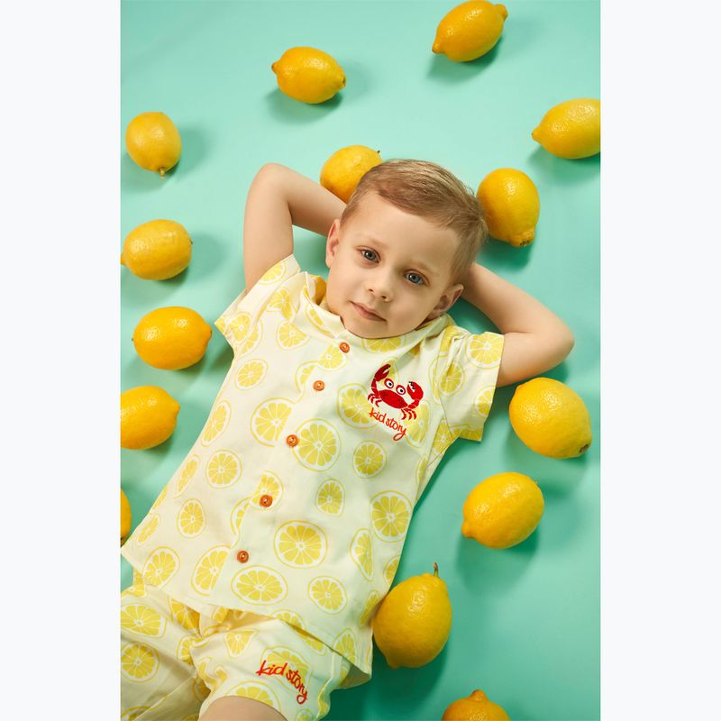 Komplet dziecięcy KID STORY Koszula i Spodenki lime paradise 12