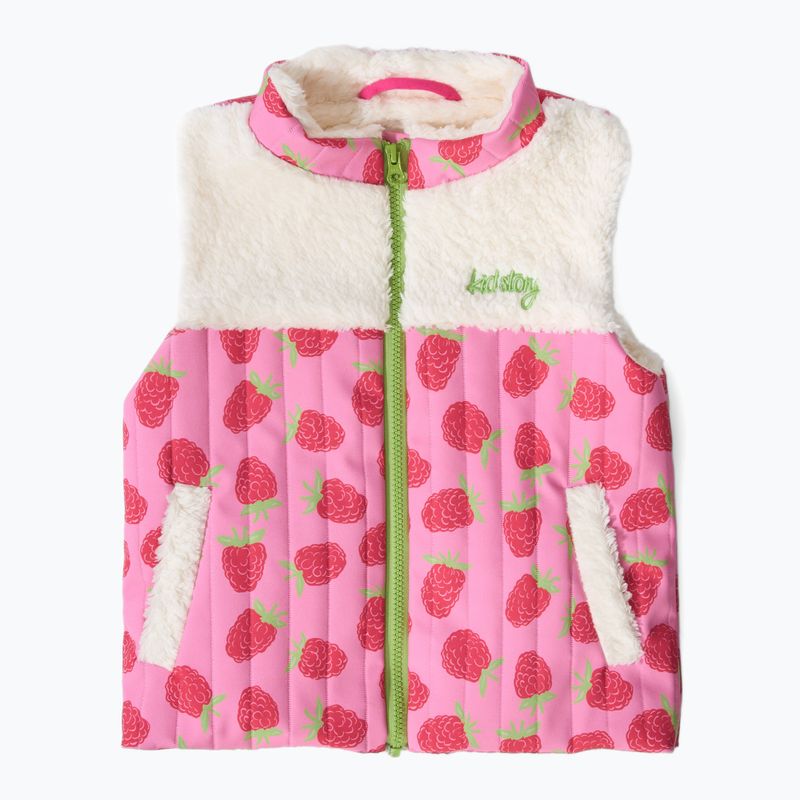 Bezrękawnik dziecięcy KID STORY Teddy raspberrie blush