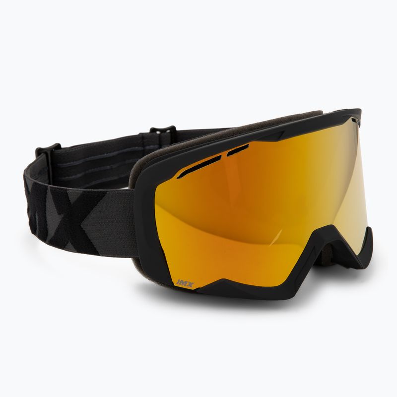 Gogle narciarskie IMX Snow black matt/black/gold irridium/brown