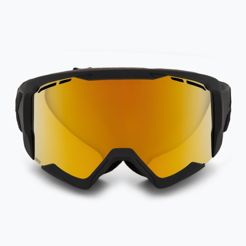 Gogle narciarskie IMX Snow black matt/black/gold irridium/brown 2