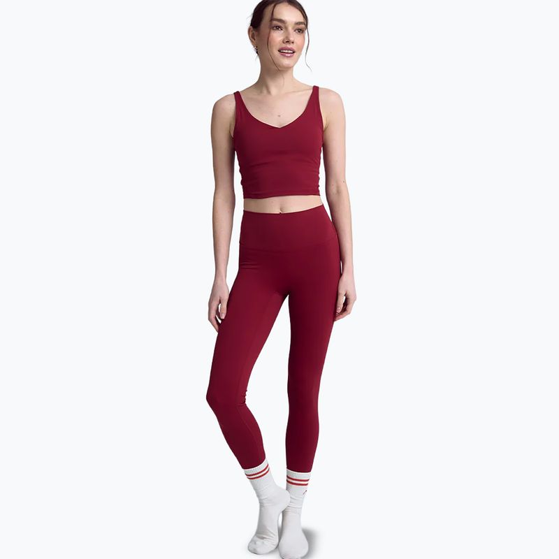 Legginsy do jogi damskie JOYINME Oneness Ease 7/8 red wine 2