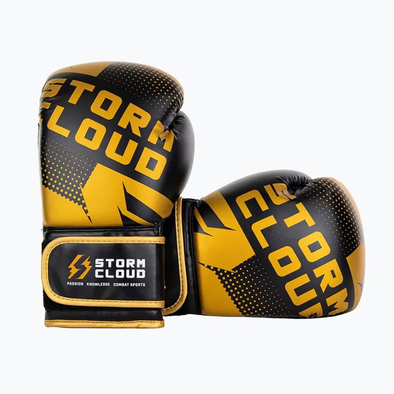 Rękawice bokserskie StormCloud Bolt 3.0 black/gold 3