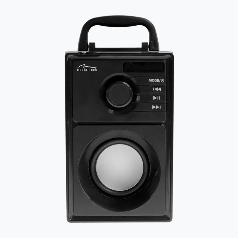 Głośnik mobilny Media-Tech Boombox Silver czarny/srebrny