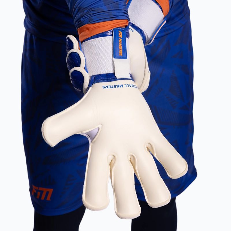 Rękawice bramkarskie Football Masters Invictus X PRO blue/orange 5