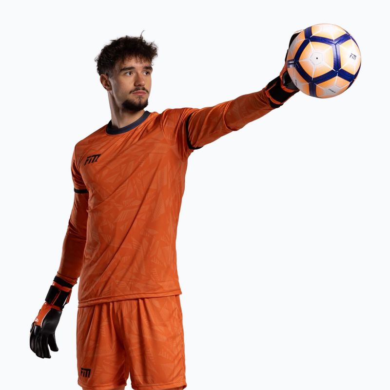 Rękawice bramkarskie Football Masters Invictus X PRO orange fluo 6