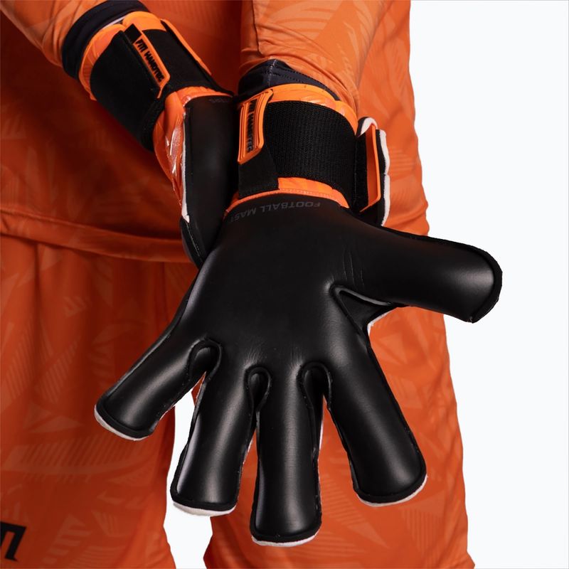 Rękawice bramkarskie Football Masters Invictus X PRO orange fluo 10