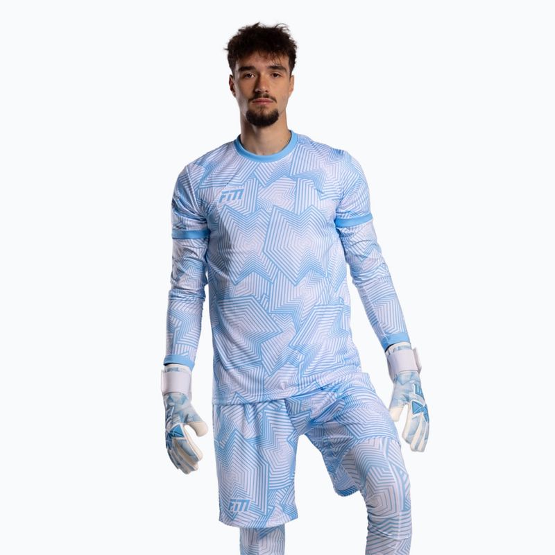 Rękawice bramkarskie Football Masters Varis X PRO white/blue 4