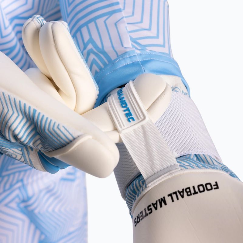 Rękawice bramkarskie Football Masters Varis X PRO white/blue 9