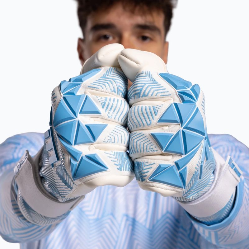Rękawice bramkarskie Football Masters Varis X PRO white/blue 11