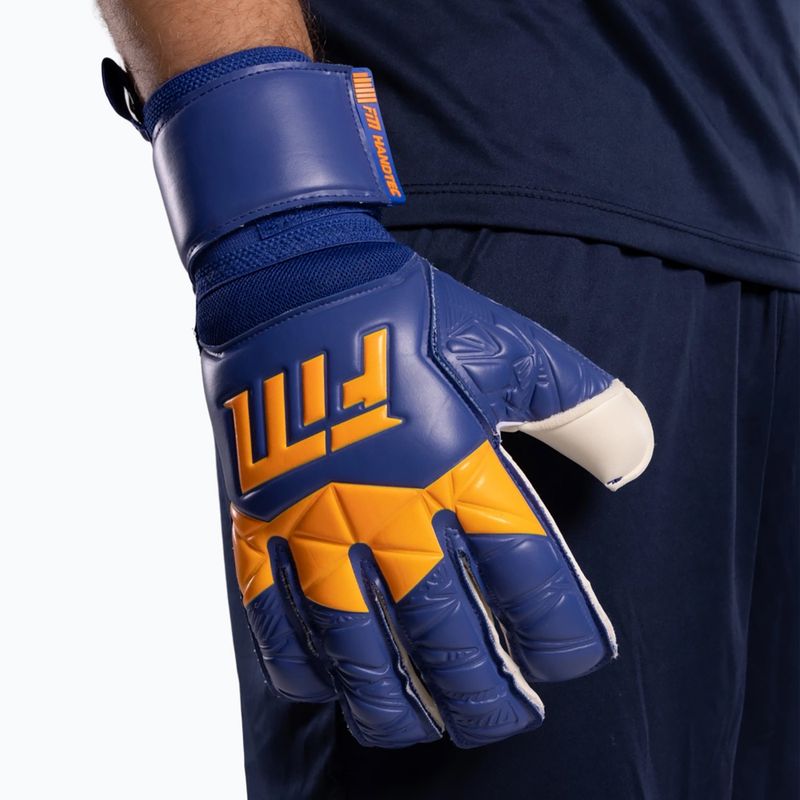 Rękawice bramkarskie Football Masters Invictus X blue/orange 6