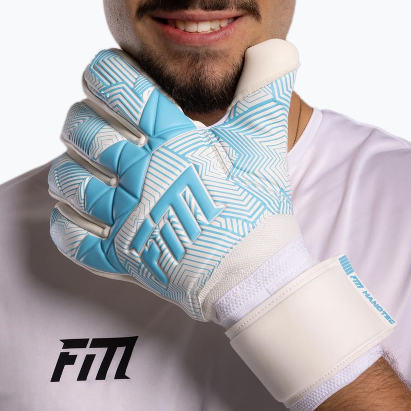 Rękawice bramkarskie Football Masters Varis X white/blue 4