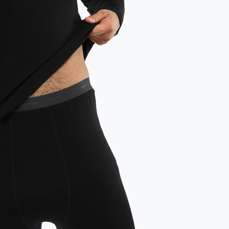 Komplet bielizny termoaktywnej męskiej Viking Meriboo Base Layer black 6