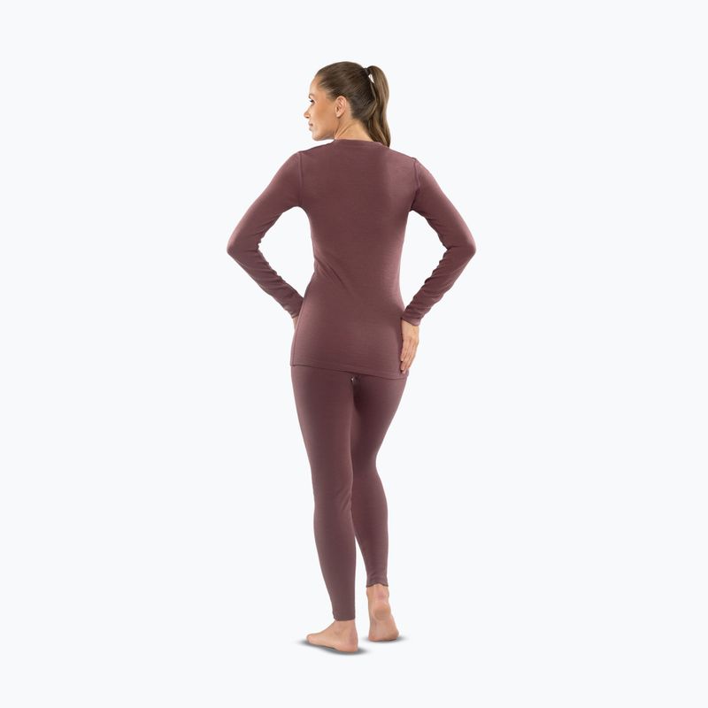 Komplet bielizny termoaktywnej damskiej Viking Meriboo Base Layer pink 2