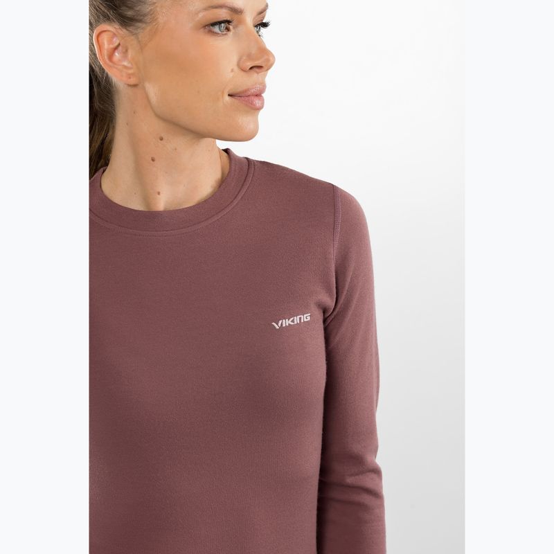 Komplet bielizny termoaktywnej damskiej Viking Meriboo Base Layer pink 4