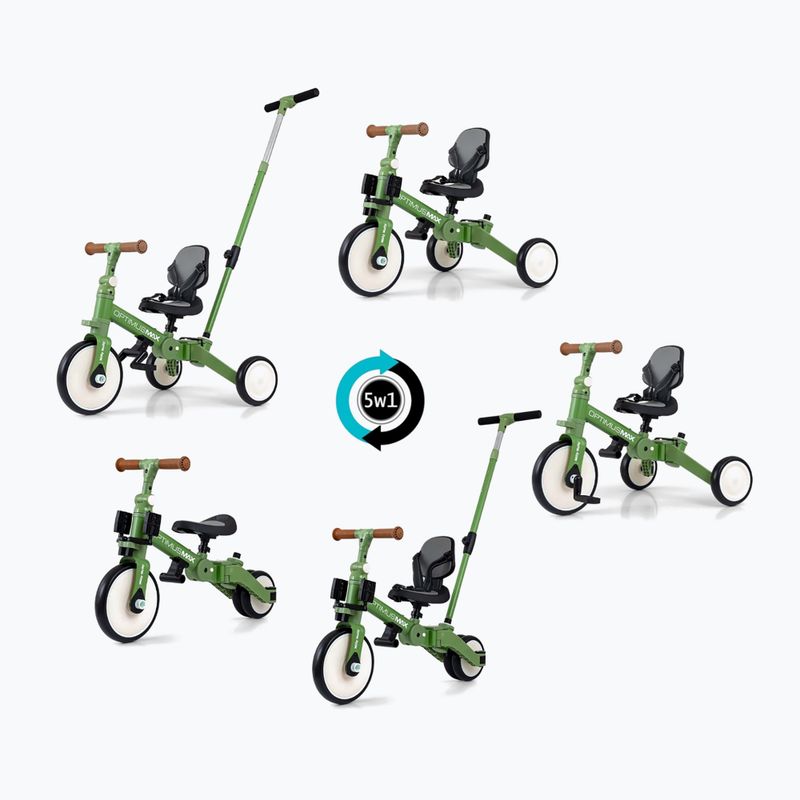 Rowerek biegowy Milly Mally 5w1 Optimus Max green