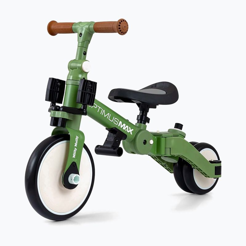 Rowerek biegowy Milly Mally 5w1 Optimus Max green 4