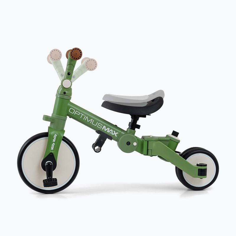 Rowerek biegowy Milly Mally 5w1 Optimus Max green 5