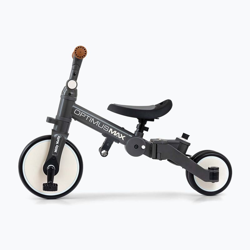 Rowerek biegowy Milly Mally 5w1 Optimus Max dark grey 3