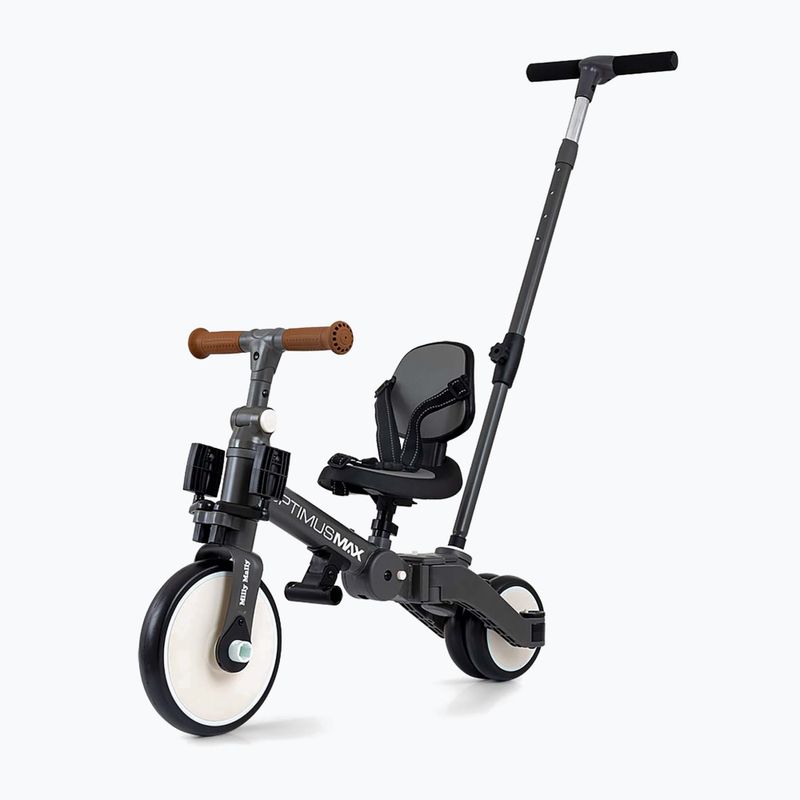 Rowerek biegowy Milly Mally 5w1 Optimus Max dark grey 9