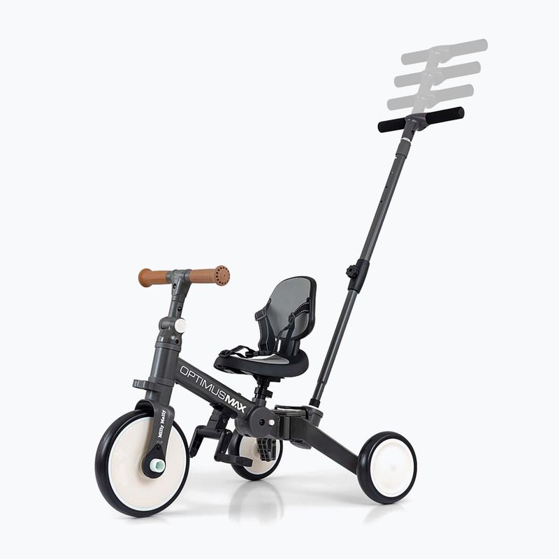 Rowerek biegowy Milly Mally 5w1 Optimus Max dark grey 11