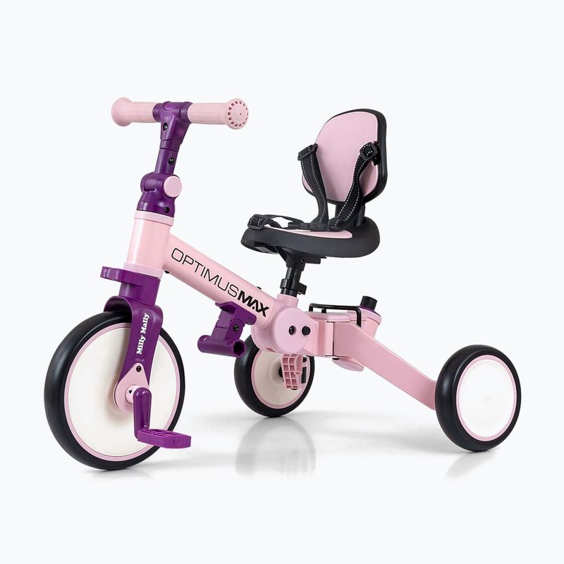 Rowerek biegowy Milly Mally 5w1 Optimus Max pink 11