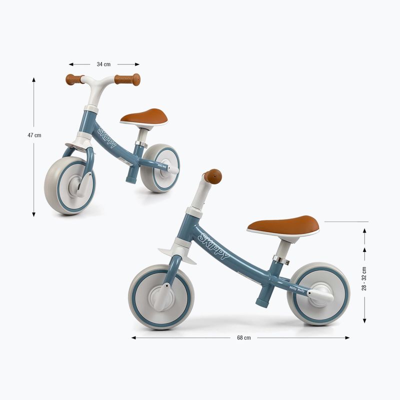 Rowerek biegowy Milly Mally Skippy blue 2