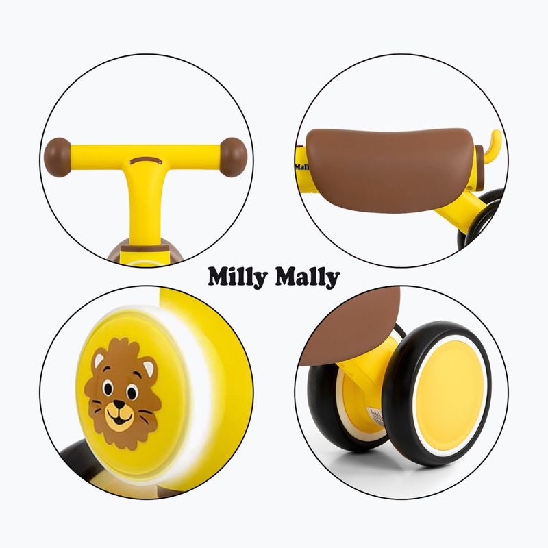 Rowerek biegowy Milly Mally York yellow 10