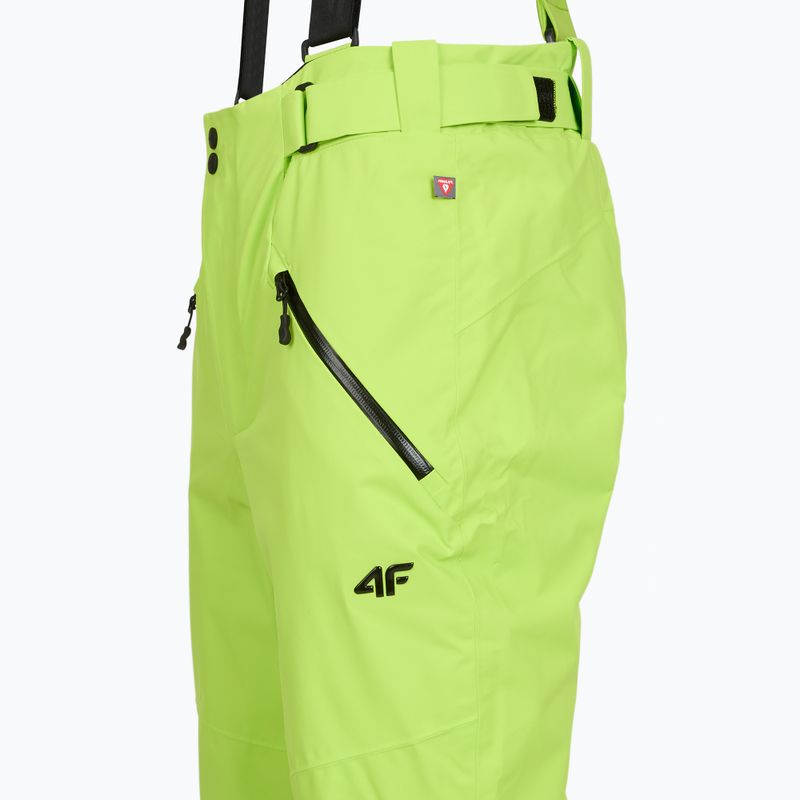 Spodnie narciarskie męskie 4F Fnk M0902 lime 3