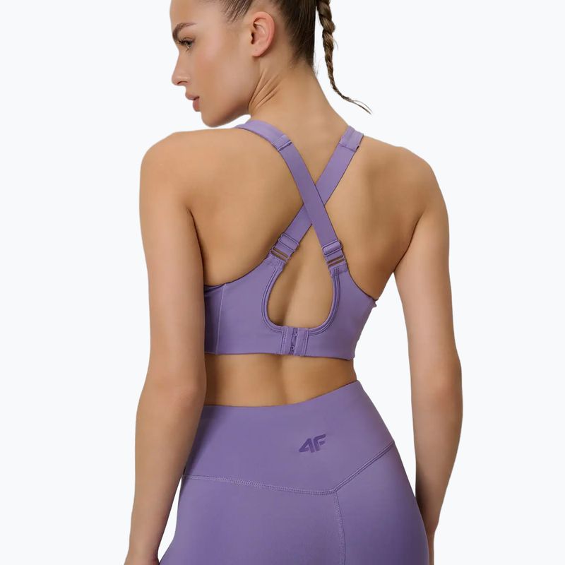 Biustonosz treningowy 4F Multiactive F222 violet 3