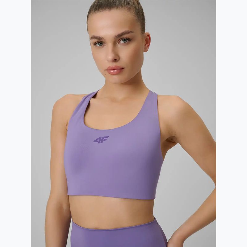 Biustonosz treningowy 4F Multiactive F222 violet 4