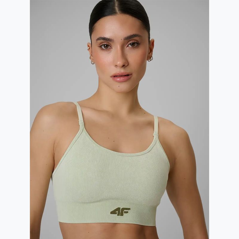 Biustonosz treningowy 4F Solar Punk F203 light green allover 5