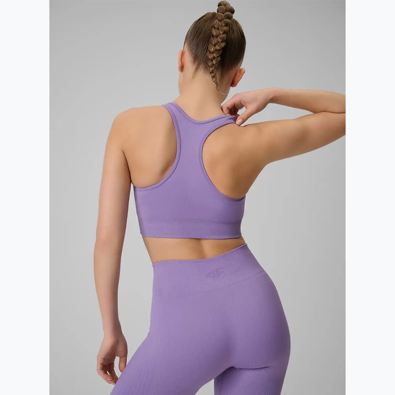 Biustonosz treningowy 4F Multiactive F242 violet 3