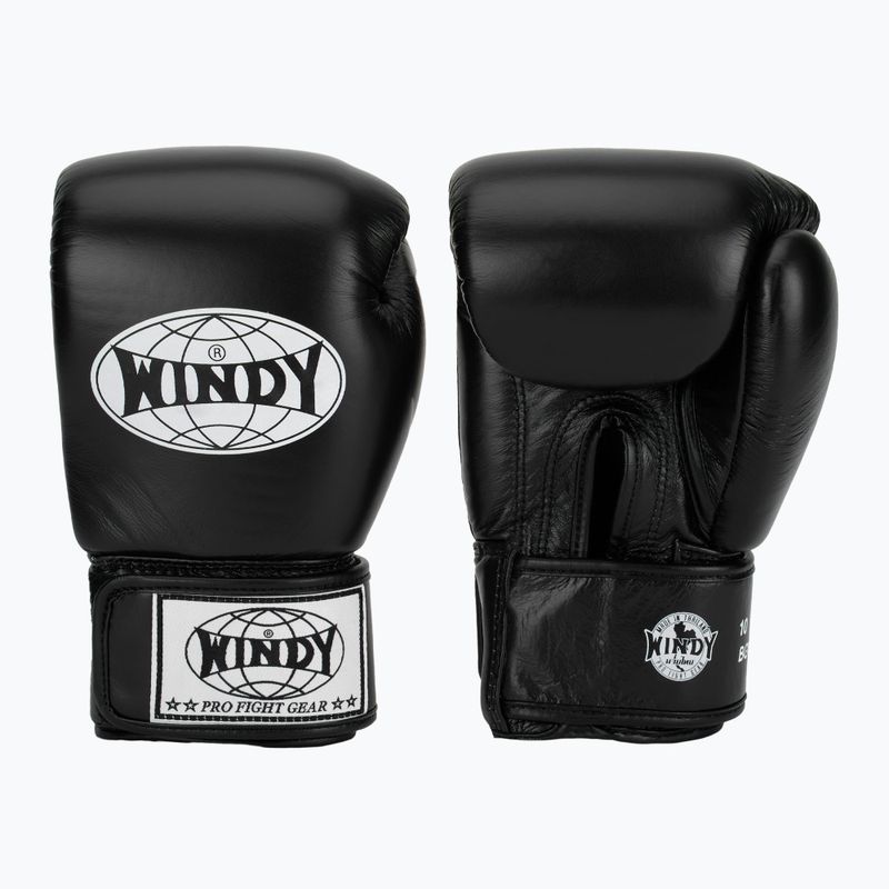 Rękawice bokserskie WINDY Classic Genuine Leather black