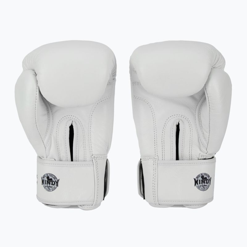 Rękawice bokserskie WINDY Classic Genuine Leather white 3
