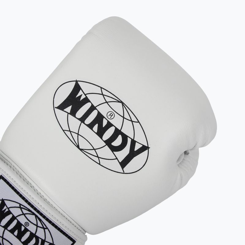 Rękawice bokserskie WINDY Classic Genuine Leather white 5
