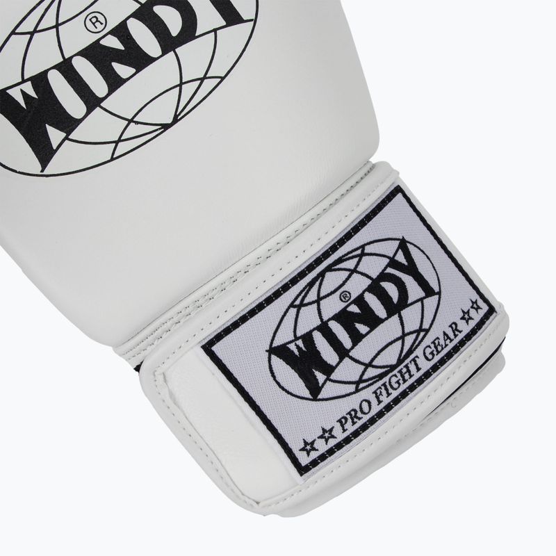 Rękawice bokserskie WINDY Classic Genuine Leather white 6