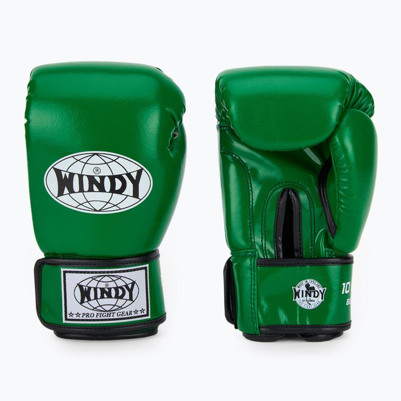 Rękawice bokserskie WINDY Classic Synthetic Leather green