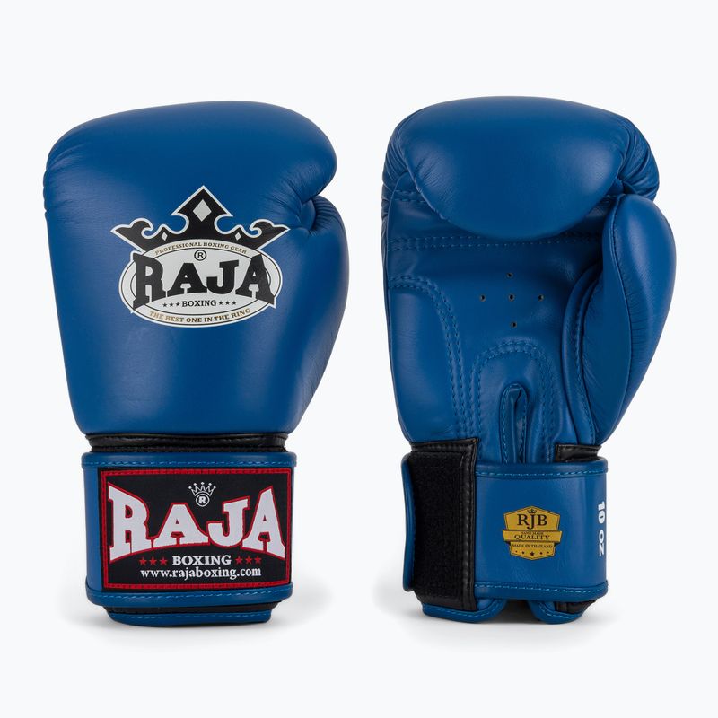 Rękawice bokserskie RAJA BOXING Single Standard Genuine Leather blue