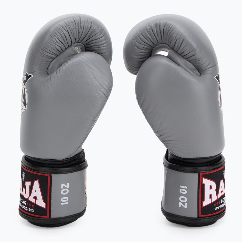 Rękawice bokserskie RAJA BOXING Single Standard Genuine Leather grey 4